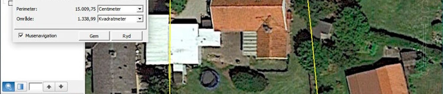 Opmåling med Google Earth Pro Genial og gratis opmåling med Google Earth Pro